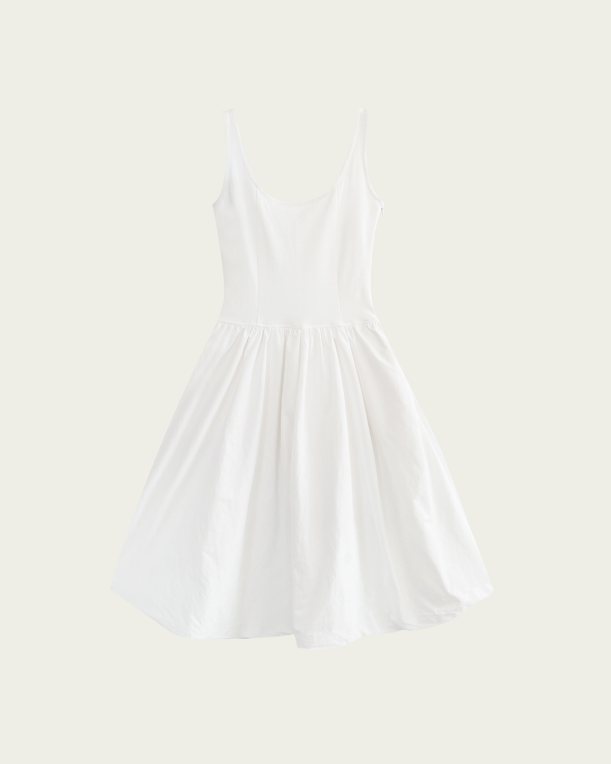 Tunda Jersey Dress S/S ver - White